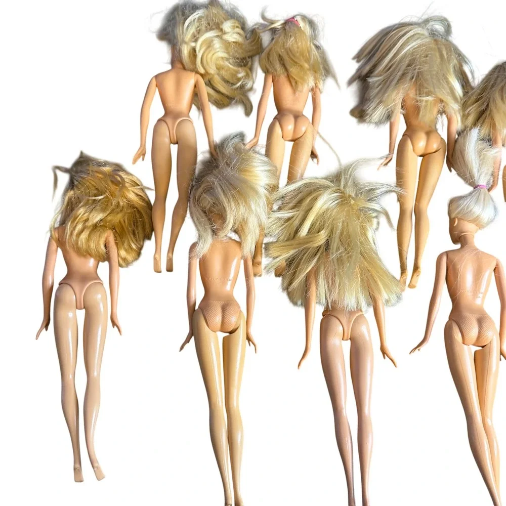 Mattel‎ Barbie Doll Lot of 8 Blonde Hair Blue Eyes 1990s 2000s Vintage Toys